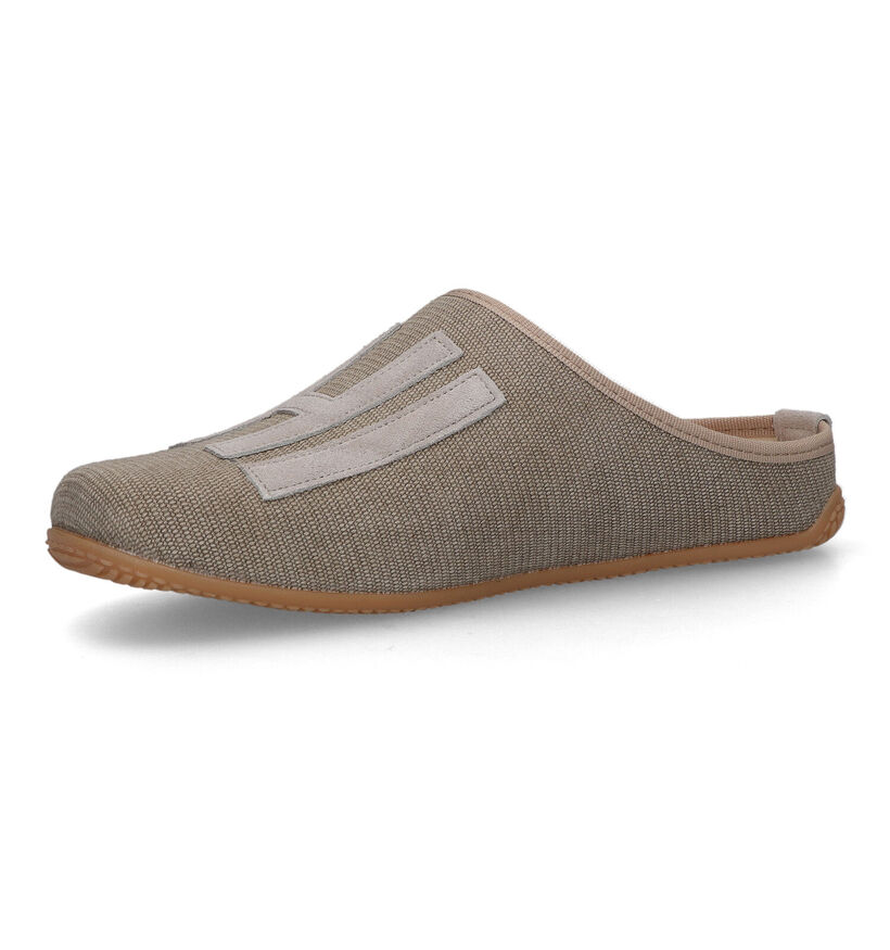 Living Kitzbühel Beige Pantoffels voor dames (325782) - geschikt voor steunzolen