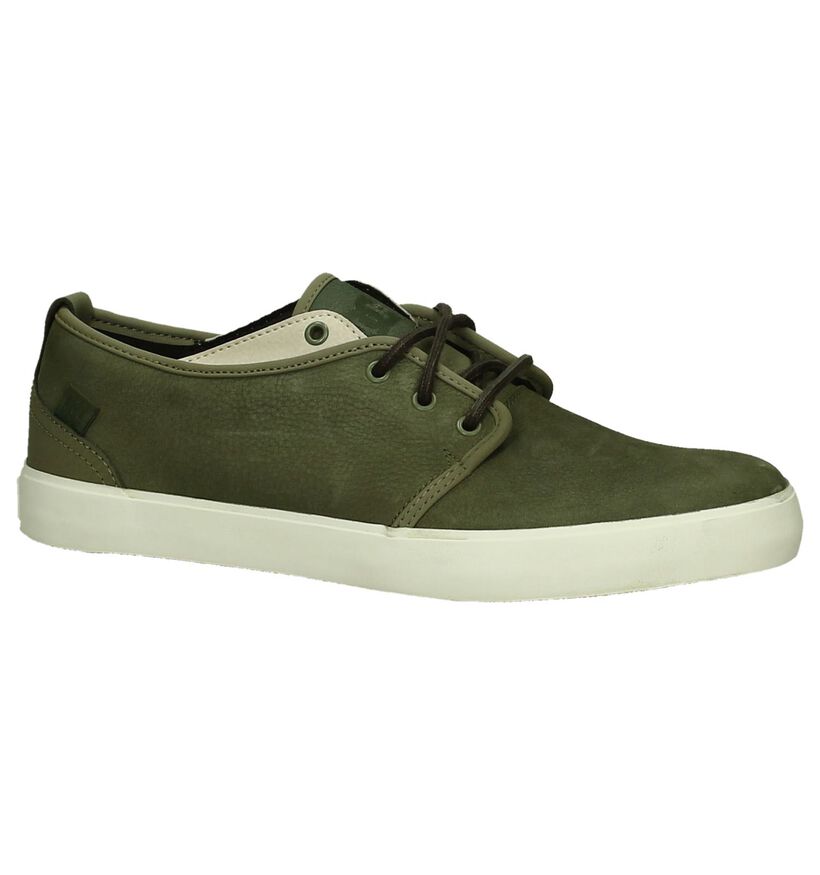 DC Shoes Baskets basses en Vert kaki en cuir (200498)