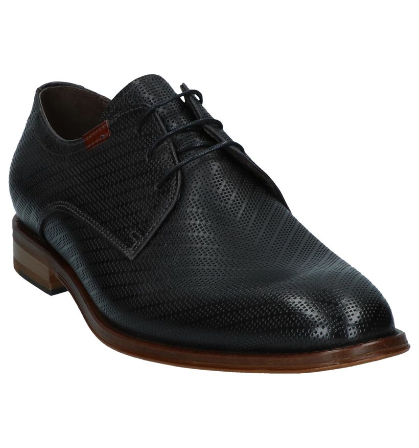 Via Borgo Chaussures habillées en Gris foncé en cuir (242653)