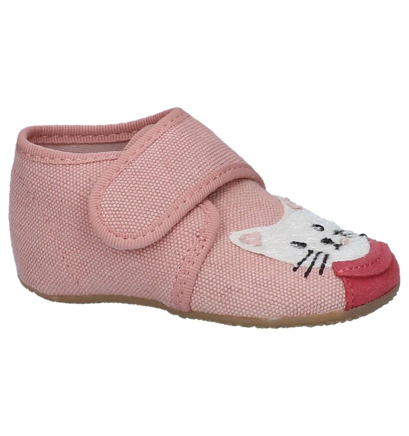 Roze Babypantoffels Living Kitzbühel in stof (245697)