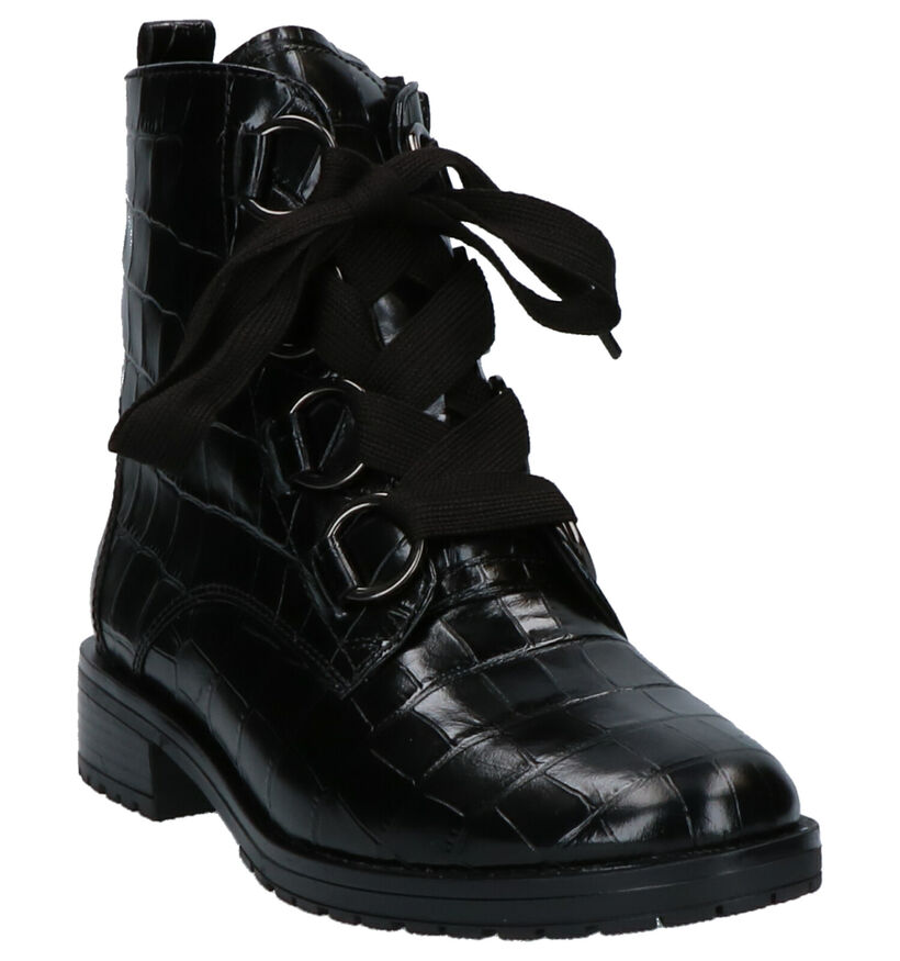 Gabor Bottines en Noir en cuir verni (262279)