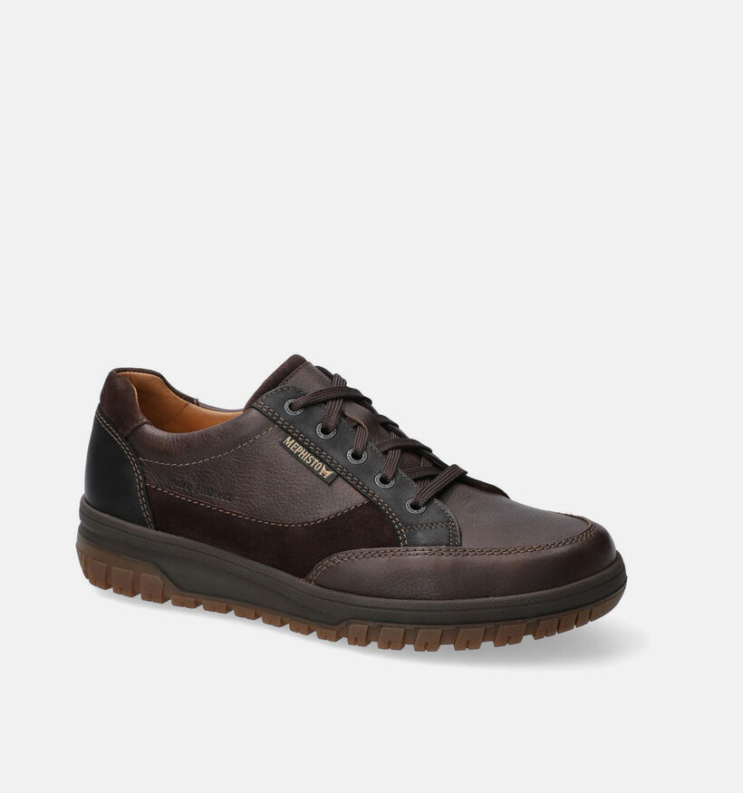 Mephisto Paco Nevada Chaussures plates en Marron pour hommes (378993) - pour semelles orthop&eacute;diques