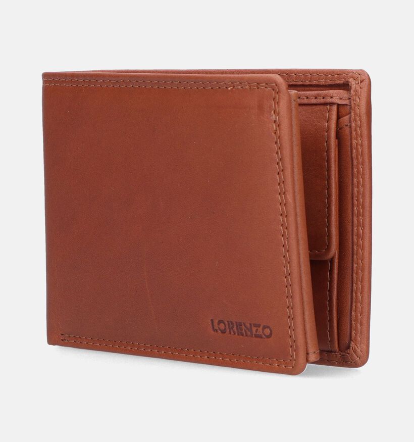 Euro-Leather Porte-monnaie en Cognac pour hommes (381376)