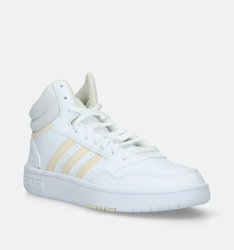 adidas Hoops 3.0 Mid Baskets en Blanc pour femmes (334674)