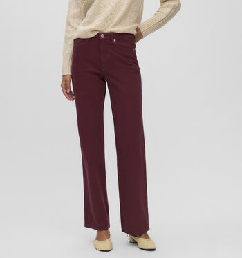 Vero Moda Jeans Geel/Bordeaux
