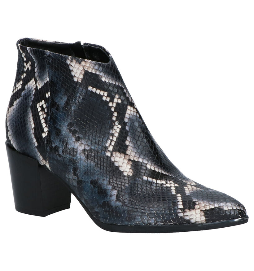 Via Limone Bottillons à talons en Bleu foncé en cuir (262561)