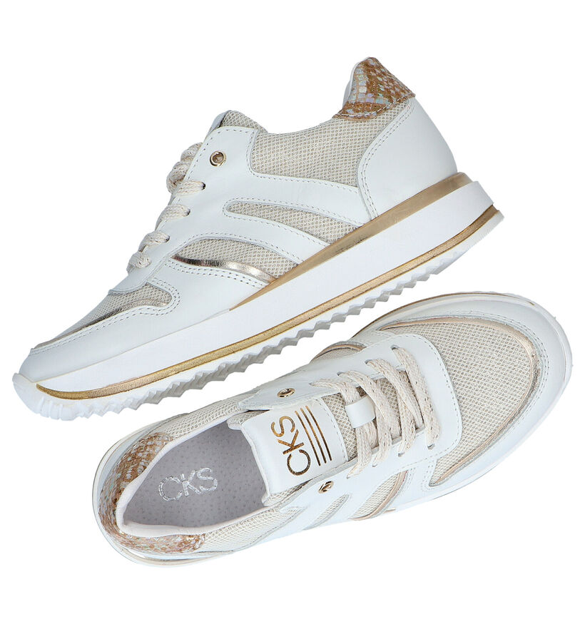 CKS Calipso Chaussures à lacets en Blanc en cuir (291942)