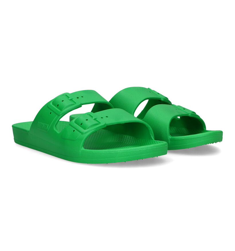 Freedom Moses Basic Nu-pieds en Vert pour femmes (323012)