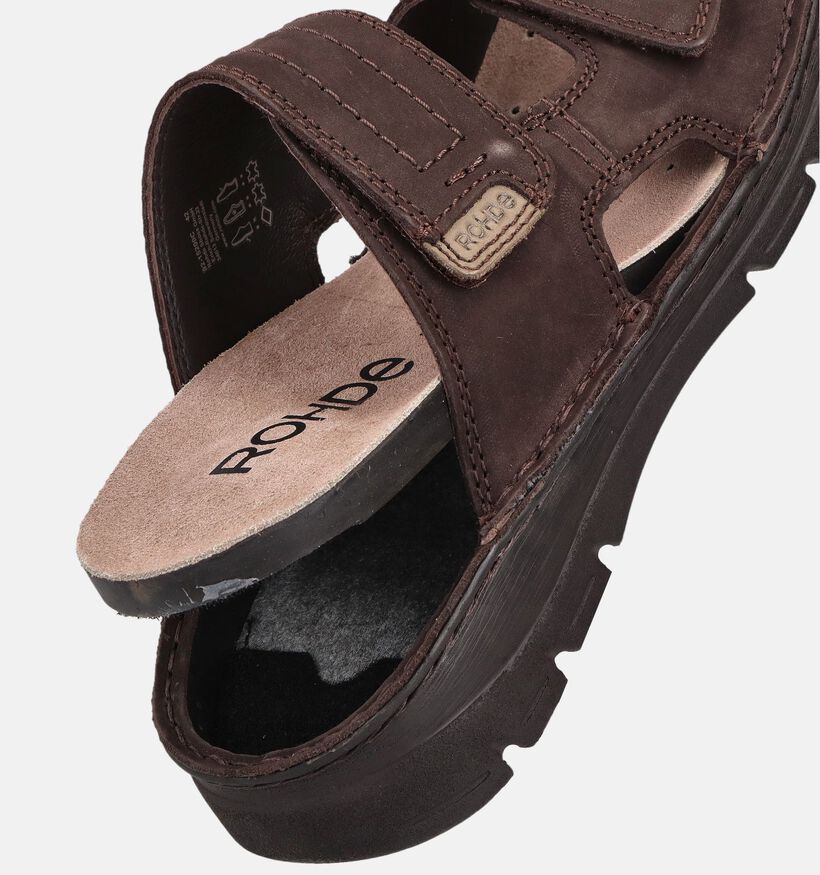 Rohde Donkerbruine Slippers voor heren (370989)