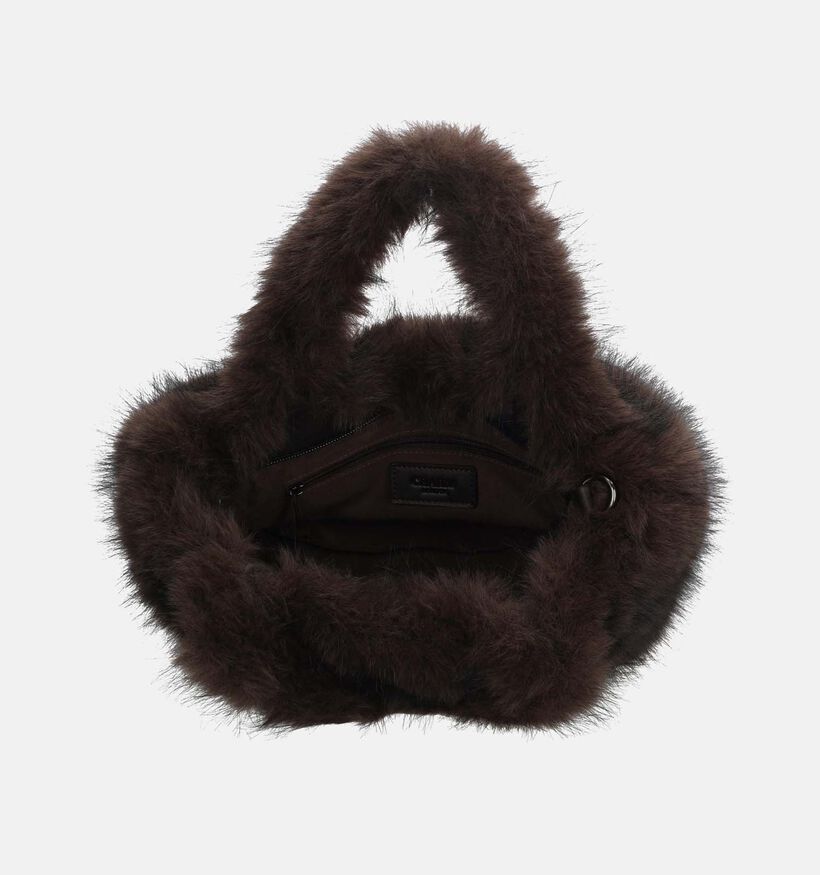 Charm London Antarctica Fluffy Handtas Donkerbruin voor dames (380953)