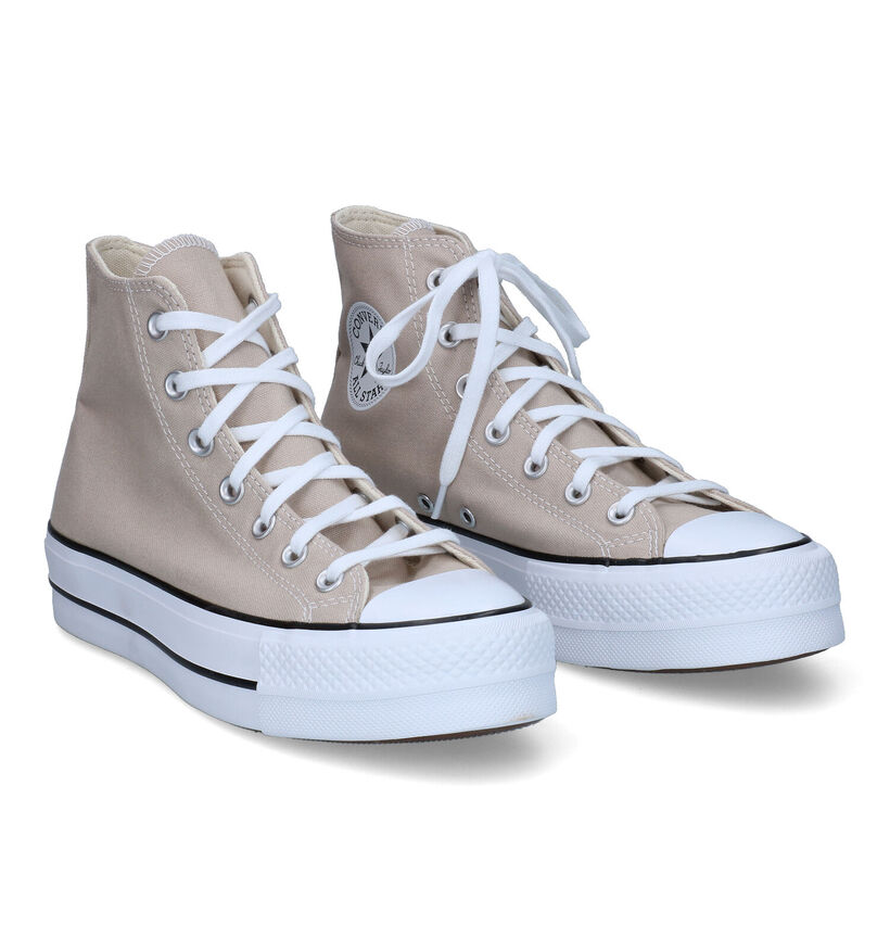 Converse Chuck Taylor AS Lift Lila Sneakers in stof (309922)