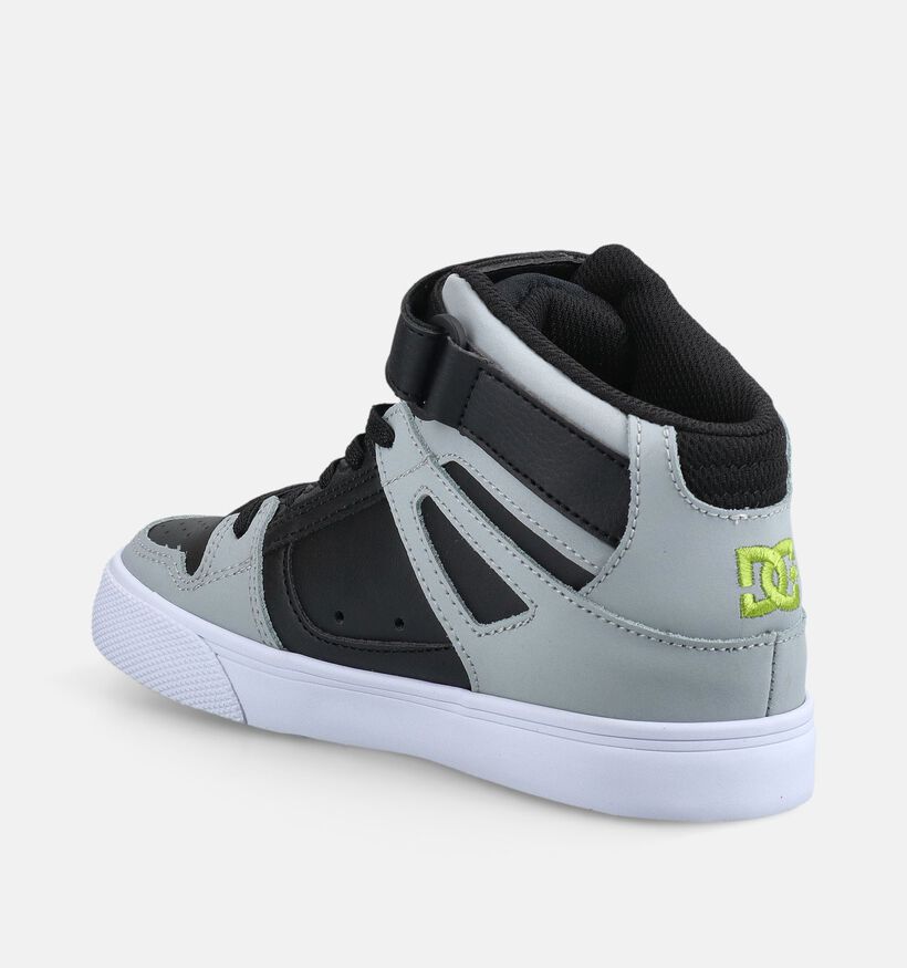 DC Shoes Pure High Top Grijze/Zwarte Hoge Sneakers voor jongens (376201)