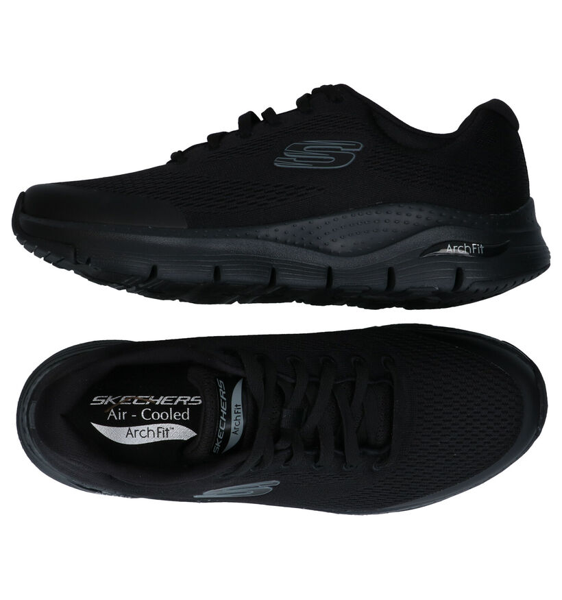 Skechers Arch Fit Zwarte Sneakers voor heren (328061) - geschikt voor steunzolen