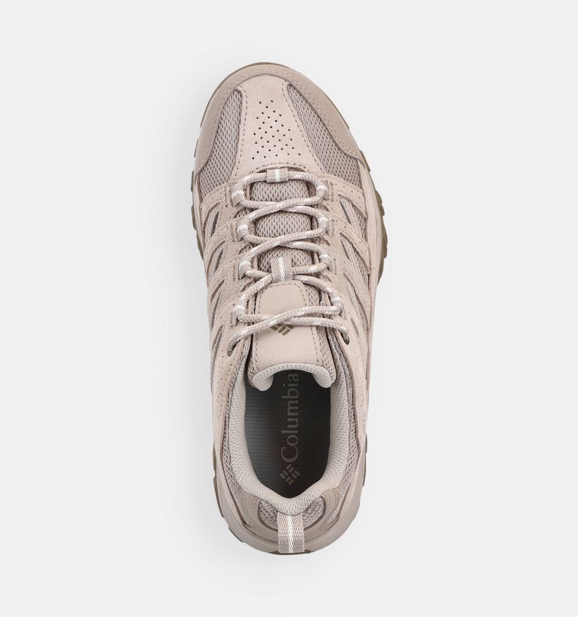 Columbia Crestwood Lichtbeige Wandelschoenen voor dames (369737) - geschikt voor steunzolen