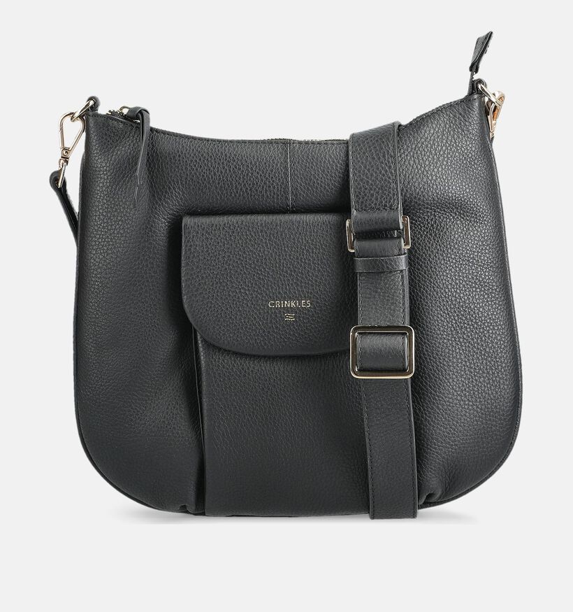Crinkles Sac &agrave; bandouli&egrave;re en Noir pour femmes (381707)