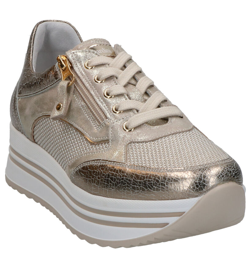 NeroGiardini Gouden Sneakers in leer (270586)