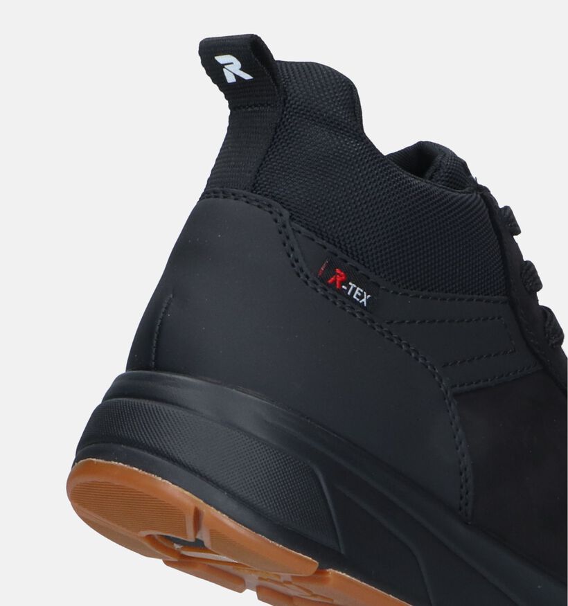 Rieker R-Evolution Zwarte Hoge sneakers voor heren (331779) - geschikt voor steunzolen