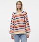 Pieces Dosla Beige Gestreepte trui voor dames (351085)