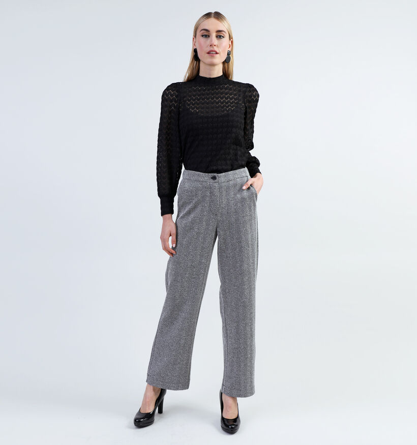 Vila Irina HW Grijze Wijde Broek voor dames (342085)