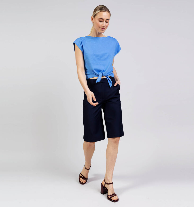 Desires Nubia Tie Top Blauwe T-shirt voor dames (374242)