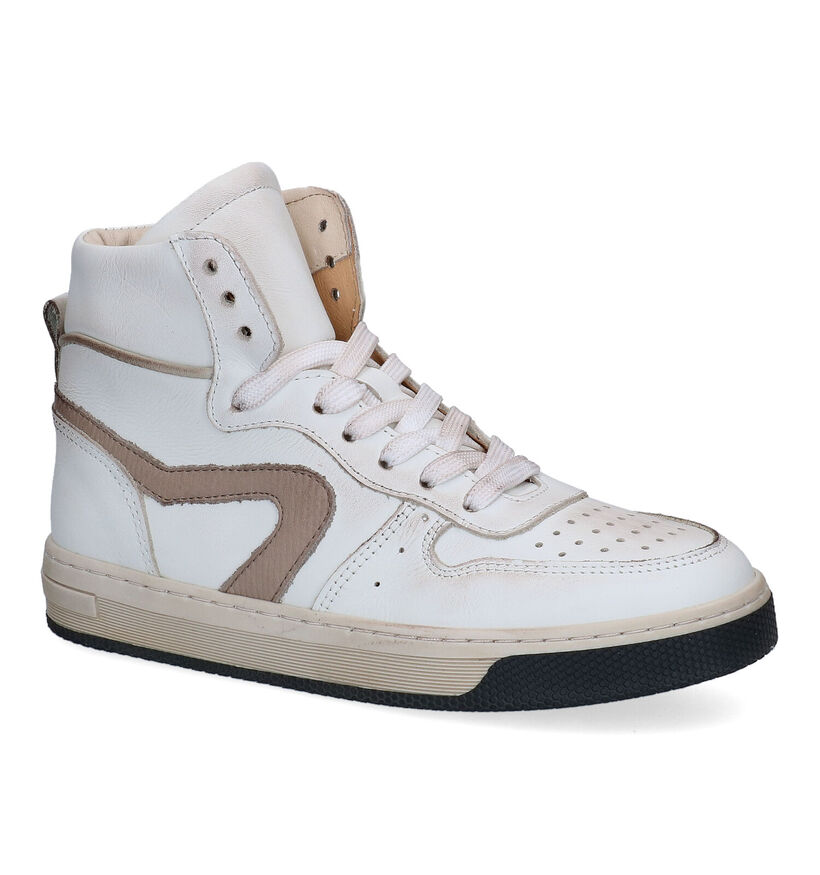 Hip Chaussures hautes en Blanc used look pour filles (307874) - pour semelles orthopédiques