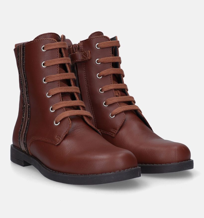 Milo & Mila Cognac Bottines voor meisjes (332067)