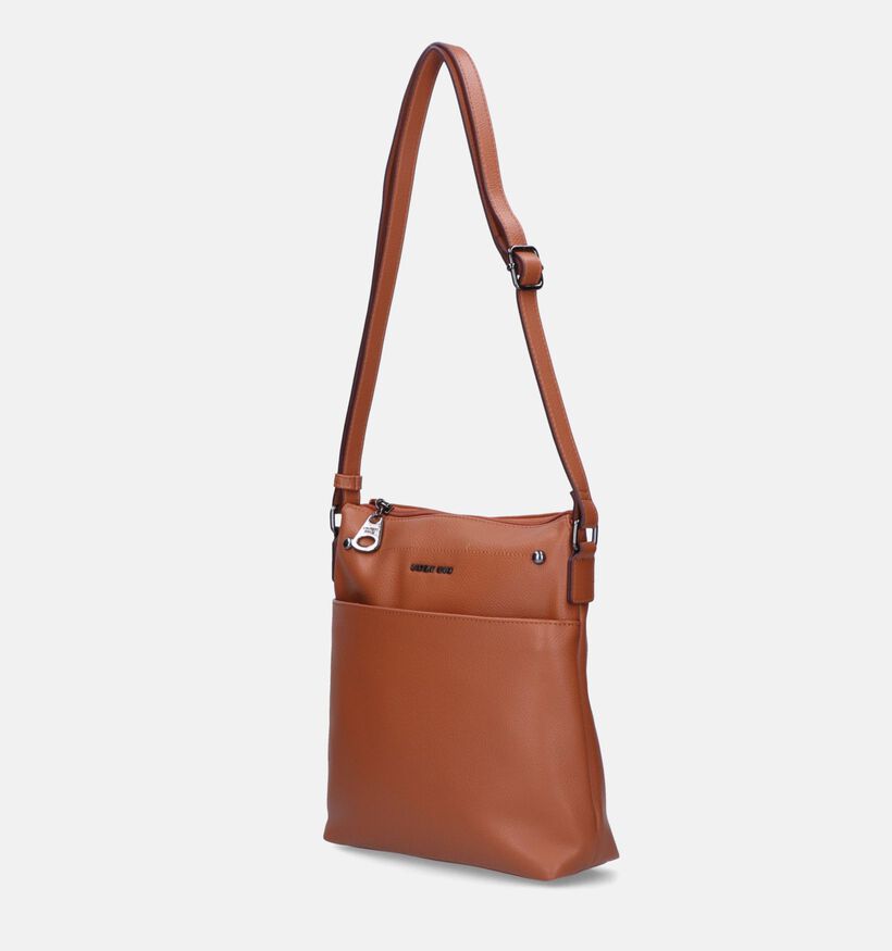 Laurent David Nos 005 Sac porté croisé en Cognac pour femmes (337072)