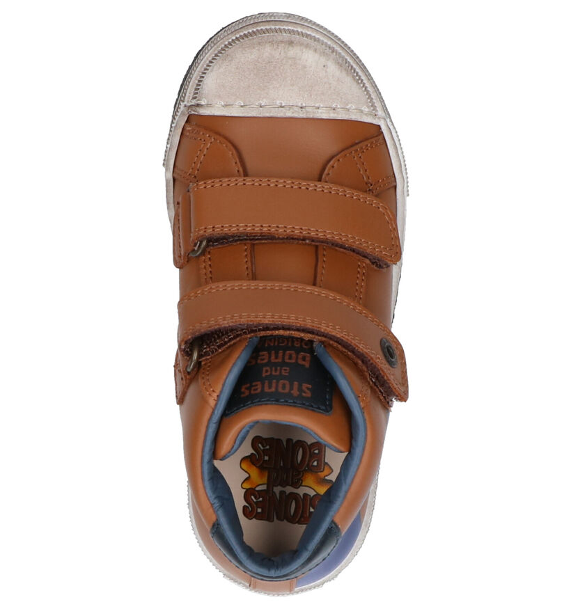 STONES and BONES Limox Cognac Hoge Schoenen in leer (255465)