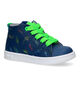 STONES and BONES Dint Blauwe Babyschoenen met dino's voor jongens (322097) - geschikt voor steunzolen