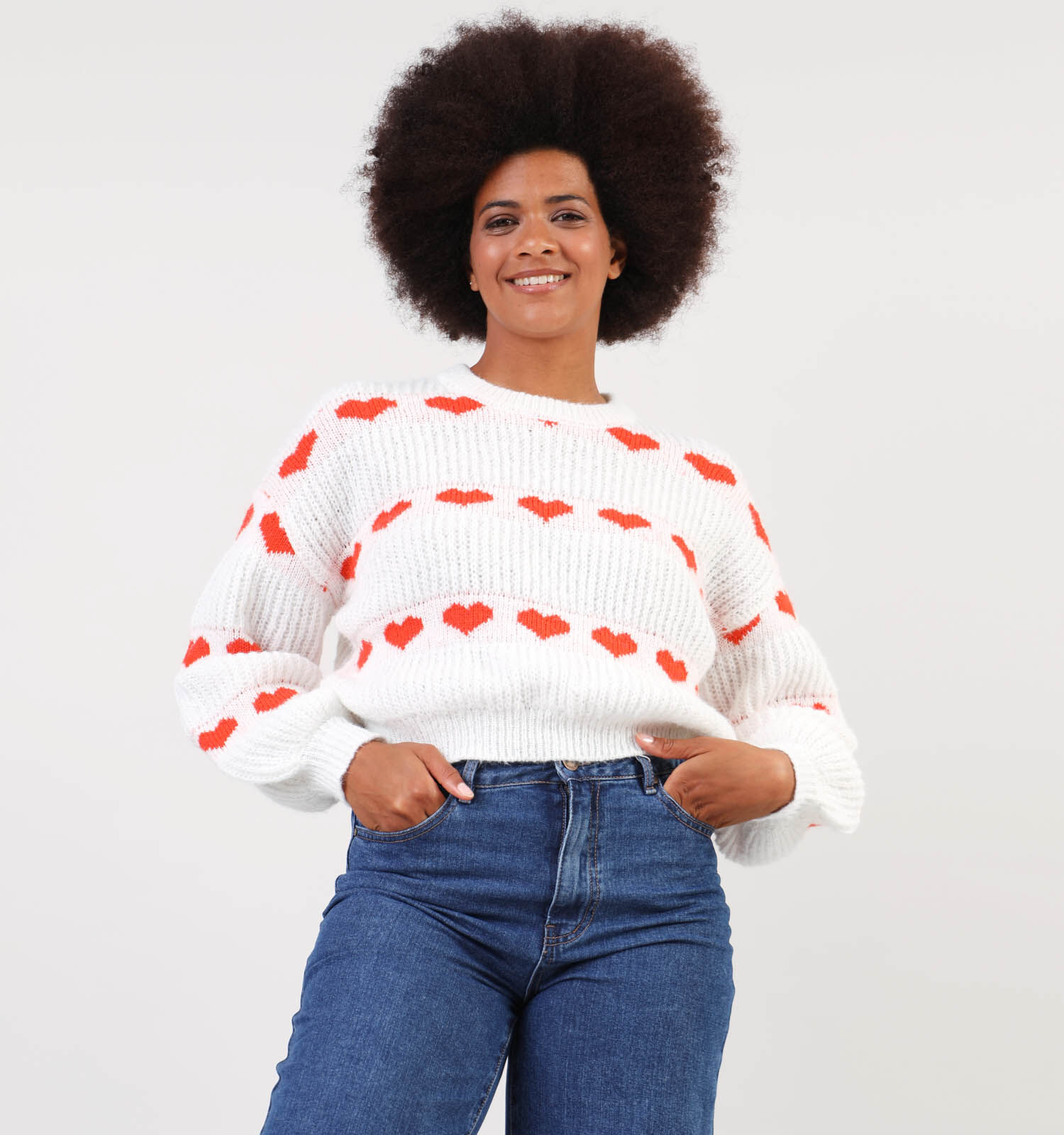 Pieces Nove Witte Tricot trui Dames Truien Online op TORFS.BE