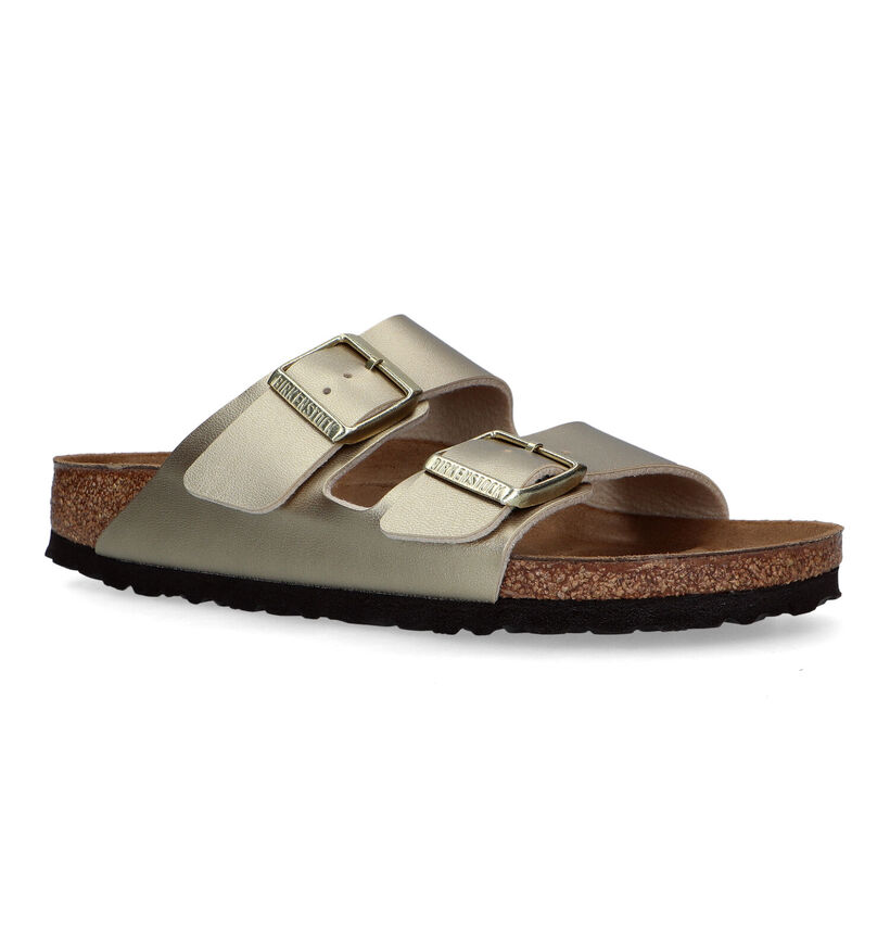 Birkenstock Arizona Nu-pieds en Noir en simili cuir (294826)