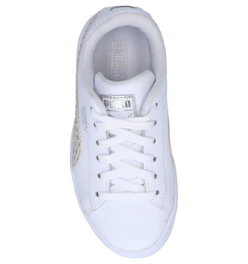 Witte Sneakers Puma Basket Chameleon in leer (239518)
