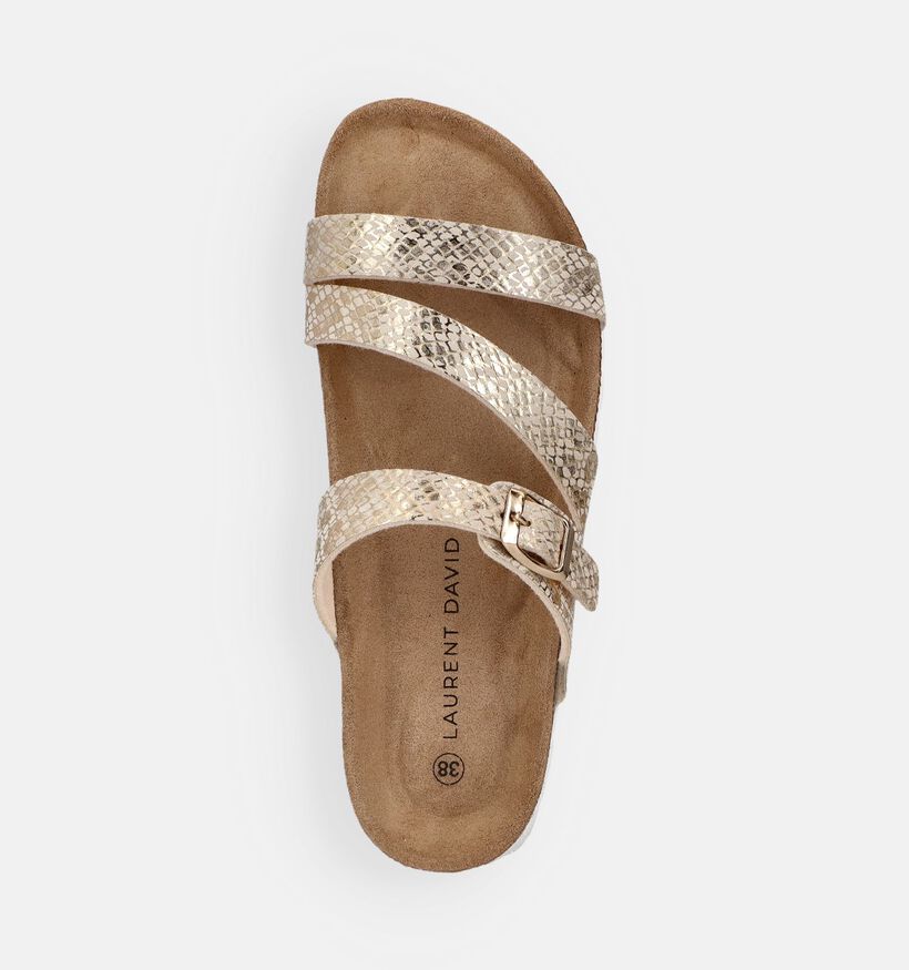 Laurent David Gouden Slippers voor dames (373776)