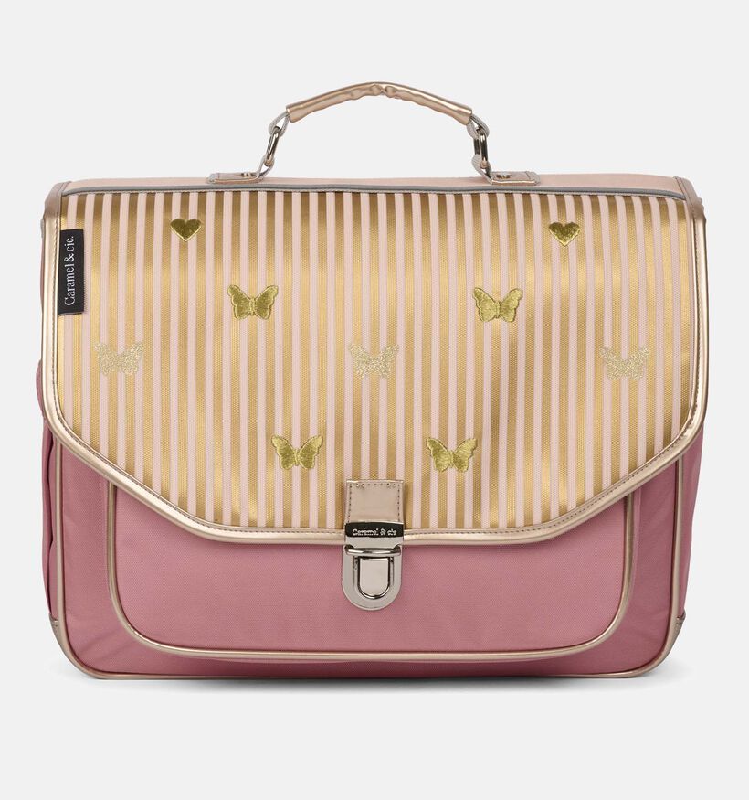 Caramel & cie. Sonatta Roze/Gouden Boekentas voor meisjes (373704)