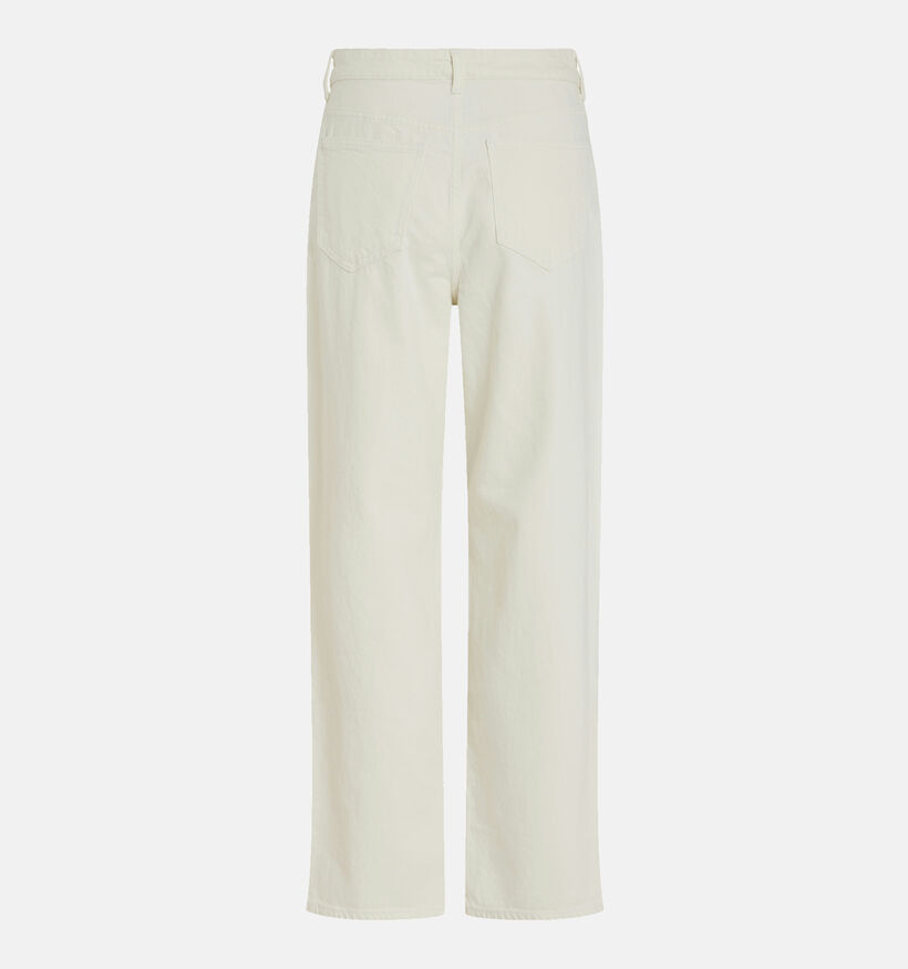 Vila Kelly Straight leg jeans en Blanc L32 pour femmes (351725)