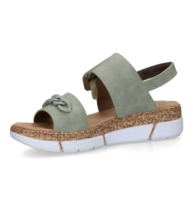 Rieker Groene Sandalen voor dames (323644)