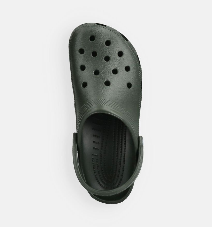 Crocs Classic Claquettes en Vert pour hommes (370918)