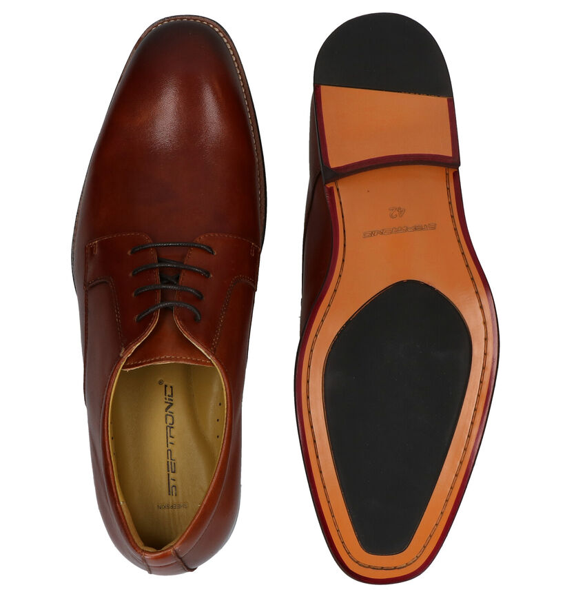 Steptronic Nigel Chaussures à lacets en Cognac en cuir (281385)