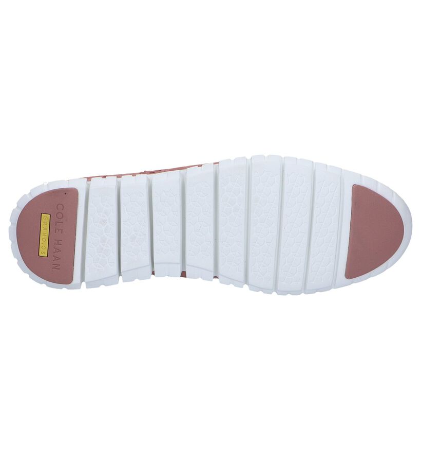 Grijze Oxford Veterschoenen Cole Haan Zerogrand in daim (240405)
