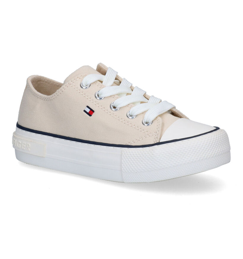 Tommy Hilfiger Paarse Sneakers in stof (303895)