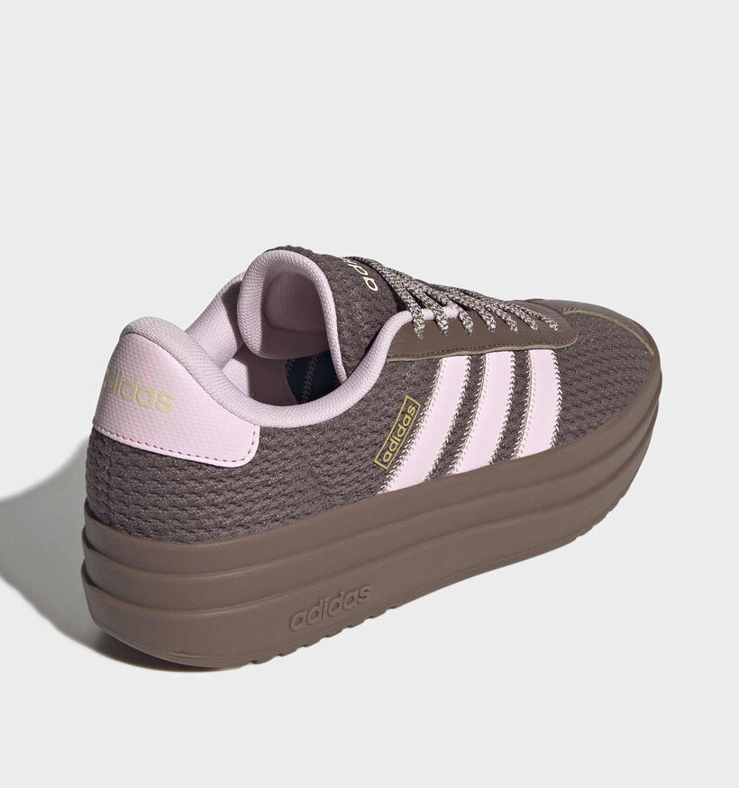 adidas VL Court Bold BruineC/Roze Sneakers voor dames (375338) - geschikt voor steunzolen