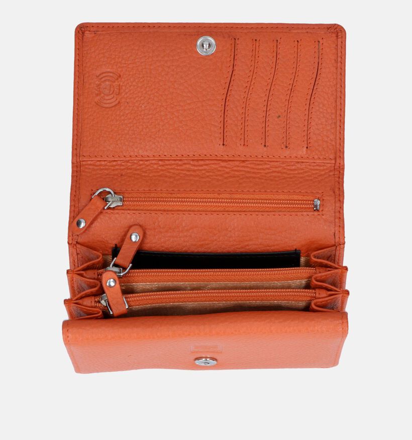 Crinkles Oranje Overslagportemonnee voor dames (349871)