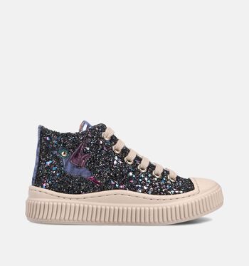 Hoge schoenen blauw