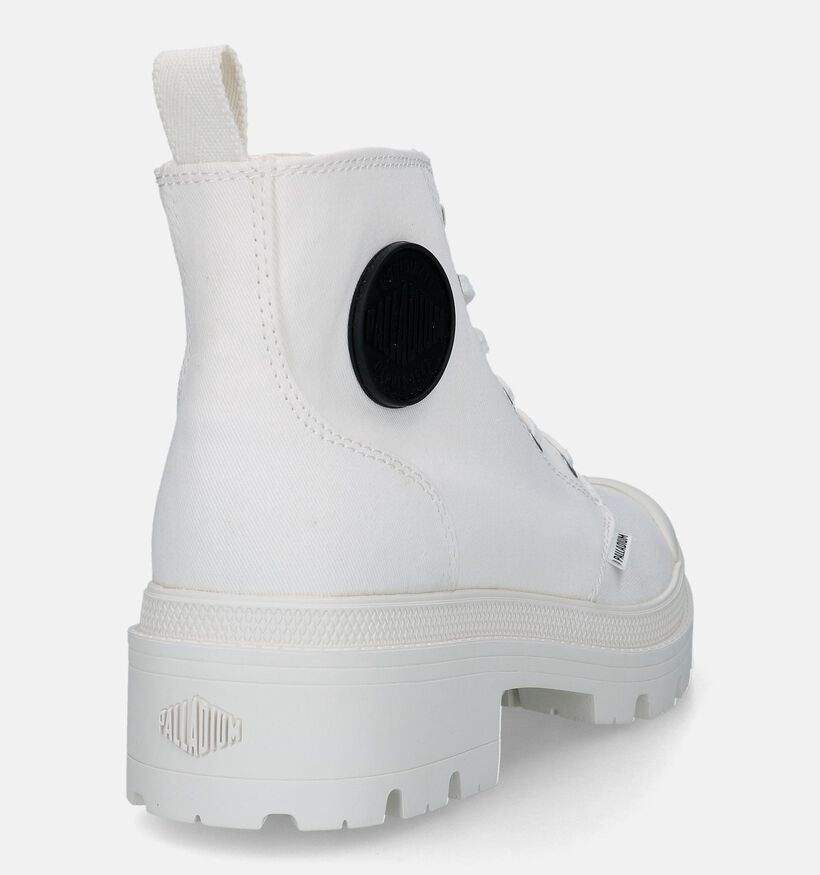 Palladium Pallabase Witte Boots voor dames (320196) - geschikt voor steunzolen