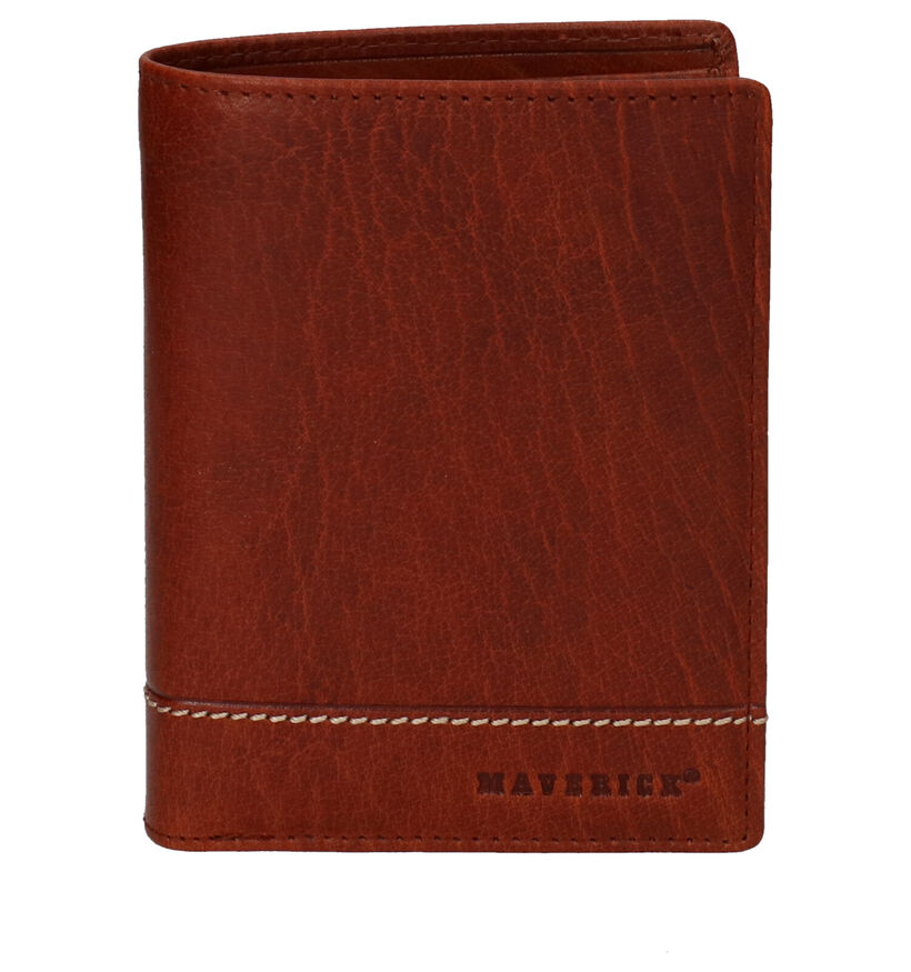 Maverick Cognac Portefeuille in leer (301667)