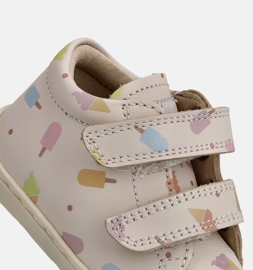 Naturino Cocoon Beige Babysneakers voor meisjes (371576) - geschikt voor steunzolen