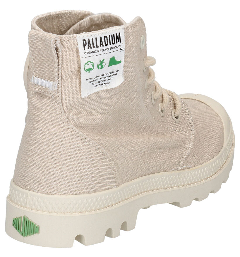 Palladium Hi Organic Kaki Boots in stof (267405)
