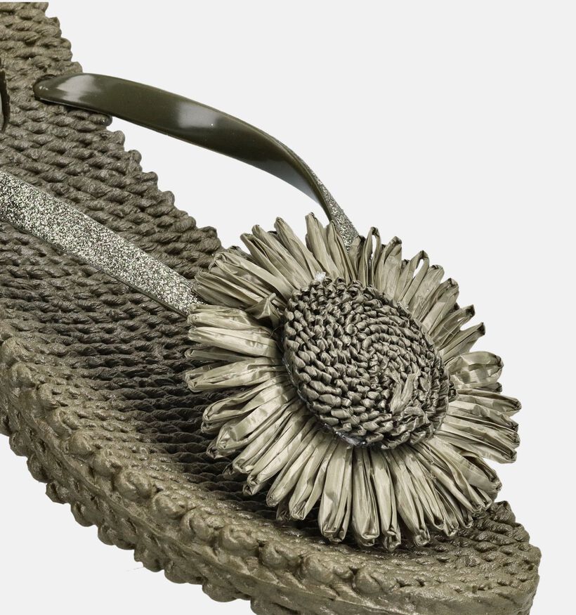 Ilse Jacobsen Cheerful Kaki Teenslippers voor dames (372261)