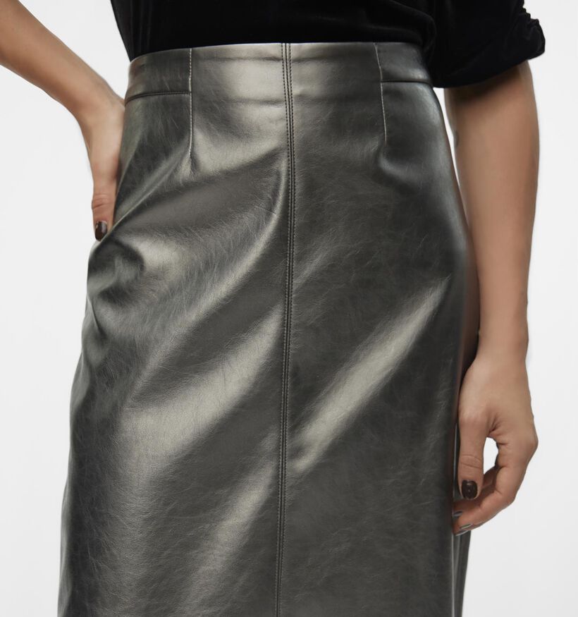 Vero Moda Camilla Jupe mi-longue en Gris pour femmes (349062)