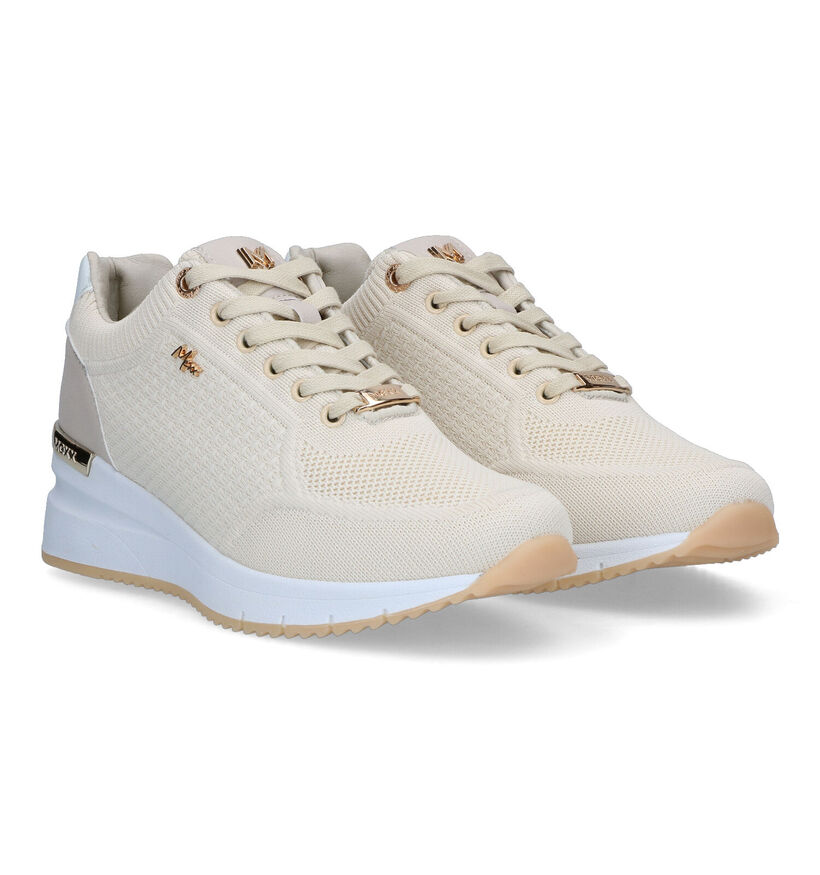 Mexx Glass Ecru Sneakers voor dames (319582) - geschikt voor steunzolen